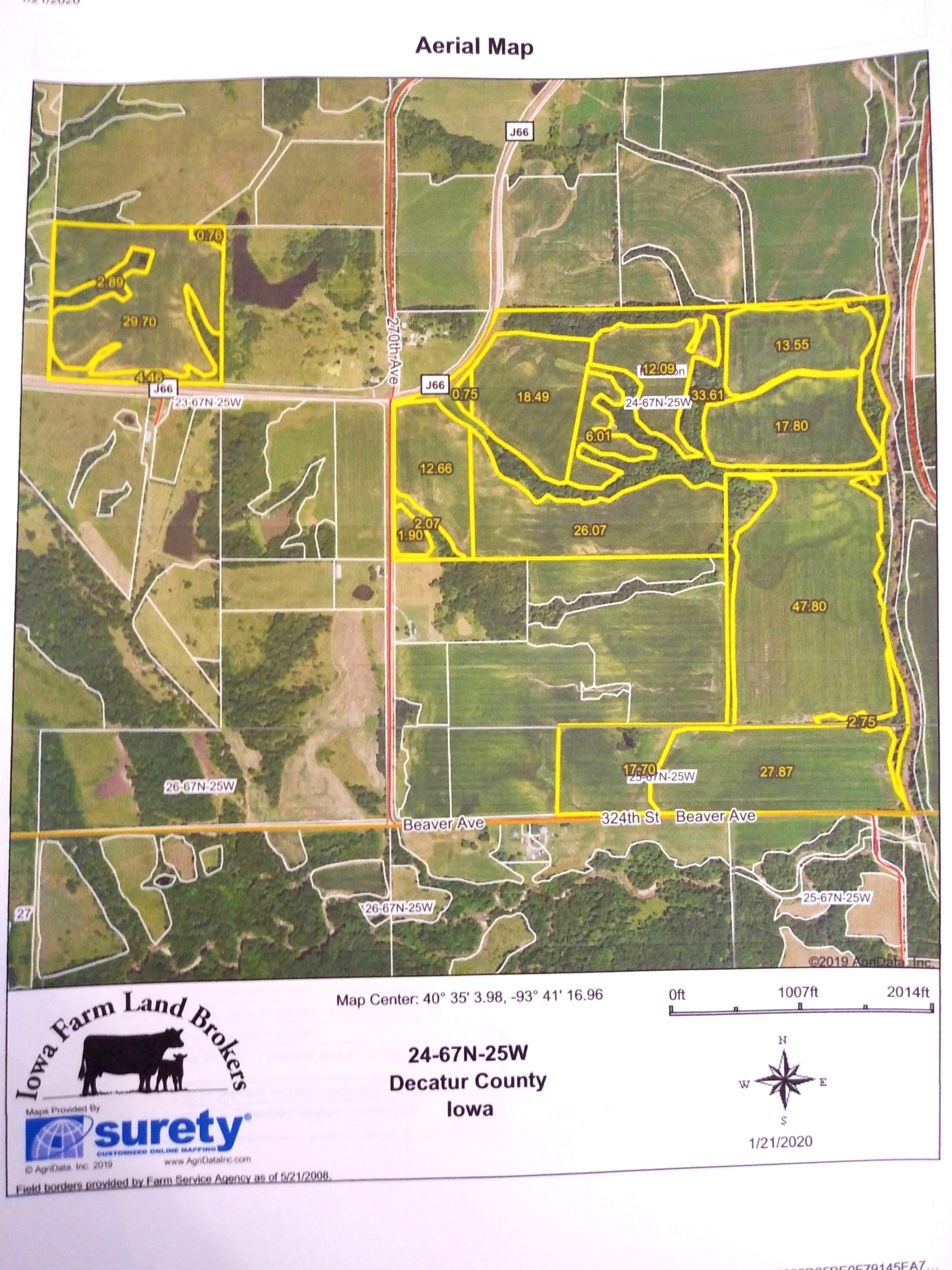 Sold: $12,500,000. / $4,621. per Acre